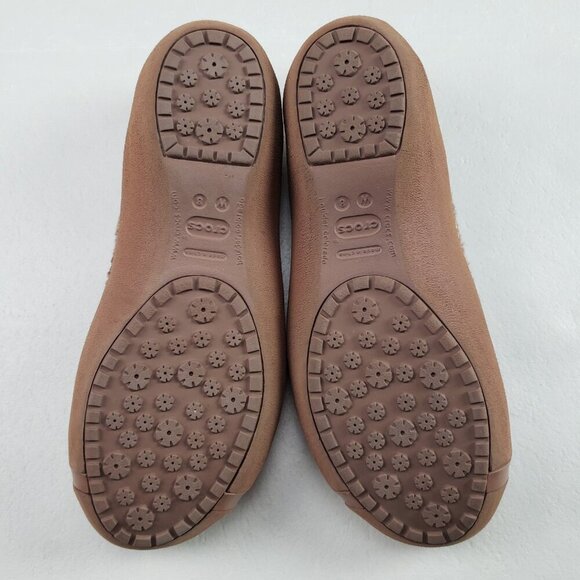 Crocs Nanook Faux Fur Flat Womens 8 Brown Slip On Comfort Shoe Lined Cap Toe - Picture 9 of 9